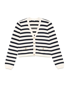 Полосатый кардиган, нейтральный Frame