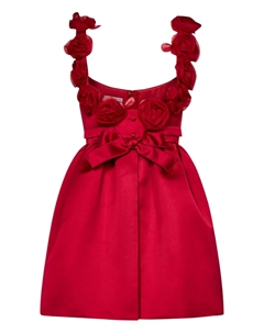 Мини-платье с бантом, красный Giambattista valli