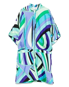 Платье с абстрактным узором, зеленый Pucci