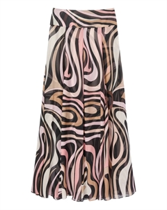 Юбка макси с принтом «мармо» от, черный Pucci