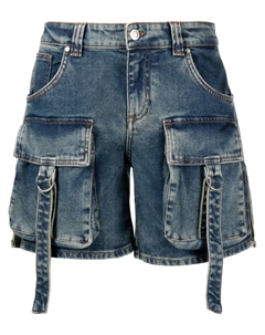 Джинсовые шорты карго, синий Blumarine
