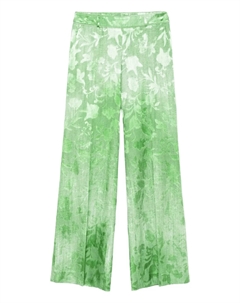 Брюки с цветочным принтом, зеленый Ermanno scervino
