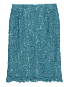 Юбка-карандаш из кружева, синий Blumarine