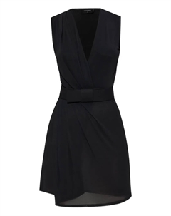 Платье с поясом-оберткой, черный Dsquared2