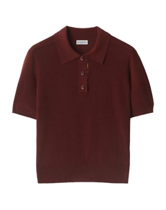 Шерстяная рубашка поло, коричневый Burberry