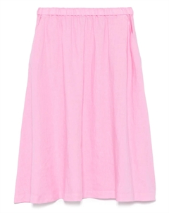 Льняная юбка миди, розовый Aspesi