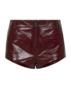 Шорты из кожи с эффектом кракелюр Self-portrait