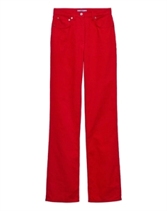 Вельветовые брюки, красный Prada