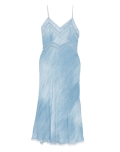 Платье миди с принтом, синий Ermanno scervino