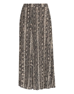 Юбка-плиссе с принтом под змеиную кожу, серый Michael michael kors