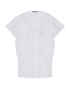 Блузка с баской и оборками, белый Rag & bone