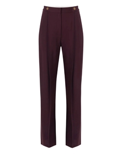 Брюки с высокой талией, красный Elisabetta franchi