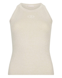 Топ с вышитым логотипом, нейтральный Liu jo