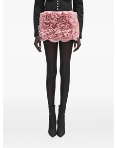 Юбка с аппликацией в виде розы и оборками, розовый Ambush