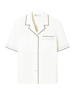 Льняная походная рубашка, белый Tory burch