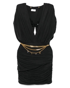 Платье мини с вырезами, черный Elisabetta franchi