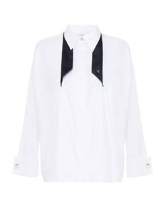 Поплиновая рубашка, белый Elisabetta franchi