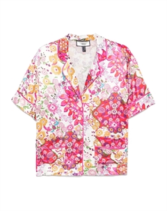 Рубашка с принтом, розовый Nissa