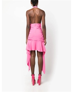 Платье с вырезом халтер и драпировкой, розовый Blumarine
