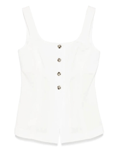 Топ linen top, белый Paul smith