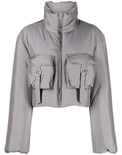 Укороченный пуховик, серый Blumarine