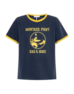 Футболка с графическим принтом Montauk Point, синий Rag & bone