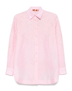 Рубашка с вышивкой, розовый Ermanno scervino