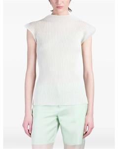 Топ rib-knit top, зеленый Del core