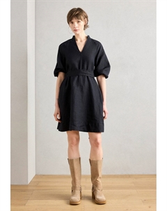Повседневное платье STYLE RAGLAN SLEEVES BELTED AT WAIST, Black Marc o'polo