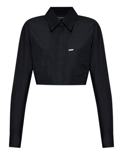 Укороченная рубашка, черный Dsquared2