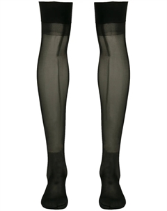 Прозрачные чулки, черный Maison close