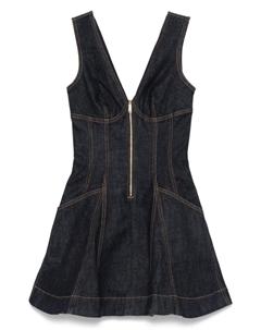 Джинсовое мини-платье, синий Self-portrait