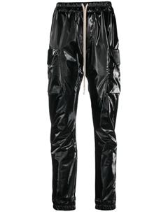 Лакированные брюки с кулиской, черный Rick owens drkshdw