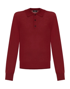 Поло с длинными рукавами, красный Dsquared2