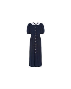 Платье с короткими рукавами, черный Miu miu