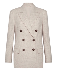 Твиловый пиджак, нейтральный Brunello cucinelli
