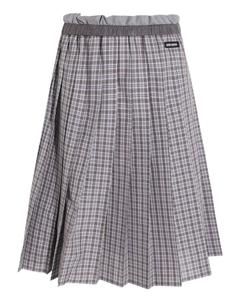 Плиссированная юбка, серый Miu miu