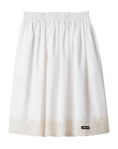 Поплиновая юбка, белый Miu miu