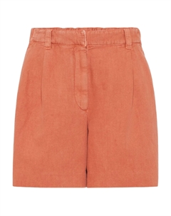 Шорты со складками, оранжевый Brunello cucinelli