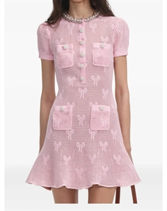 Платье крючком, розовый Self-portrait