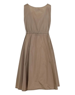 Платье с завязками на талии, нейтральный Miu miu