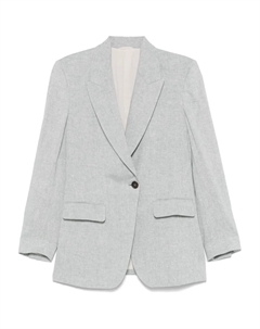 Однобортный блейзер, серый Brunello cucinelli