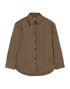 Шерстяная рубашка, коричневый Jil sander