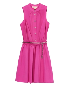 Платье с поясом, розовый Michael michael kors