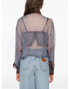 Рубашка из шифона, коричневый Ermanno scervino