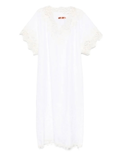 Платье макси с вышивкой, нейтральный Ermanno scervino