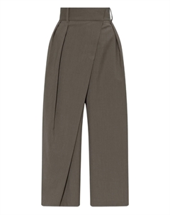 Плиссированные брюки с запахом, зеленый Loewe