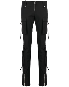 Брюки скинни с заниженной талией, черный Blumarine