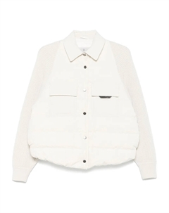 Пиджак со вставками, белый Brunello cucinelli