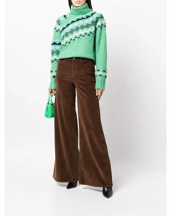 Брюки Le Palazzo широкого кроя, коричневый Frame